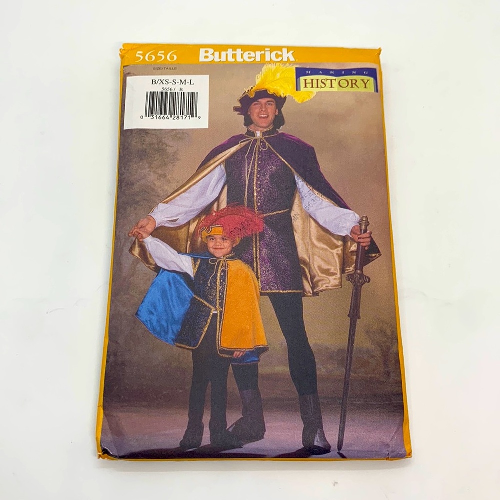 Butterick Making History USED/MISSING instructions 5656 Sewing Pattern XS - L